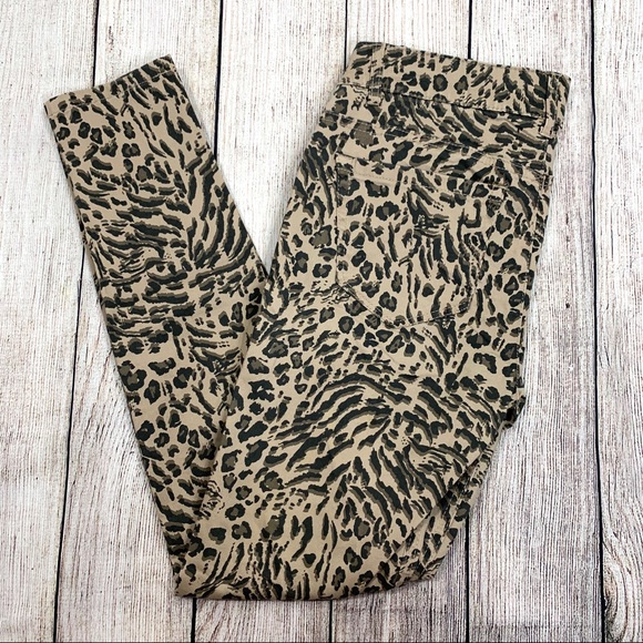 Democracy Denim - Democracy Leopard Print Jeggings Skinny Jeans